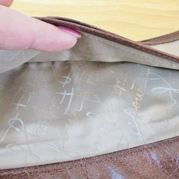 RARE! Fossil Fifty-Four Multicolor Patchwork Leather&Suede Envelope Style Wallet - Picture 10 of 13